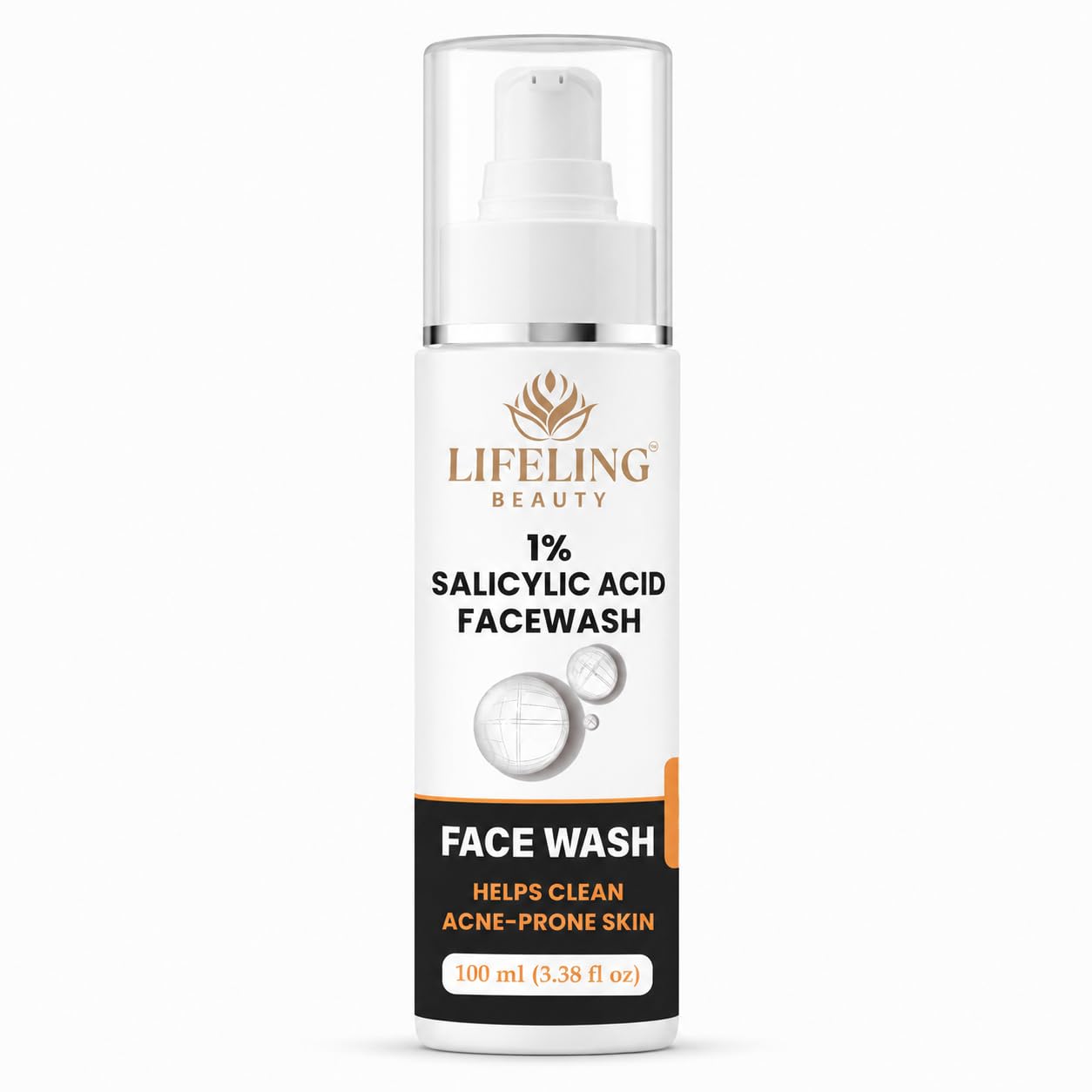Lifeling Beauty Face Wash with Neem, Tea Tree Oil & Aloe Vera, 100 ml (1% Salicylic Acid Facewash)