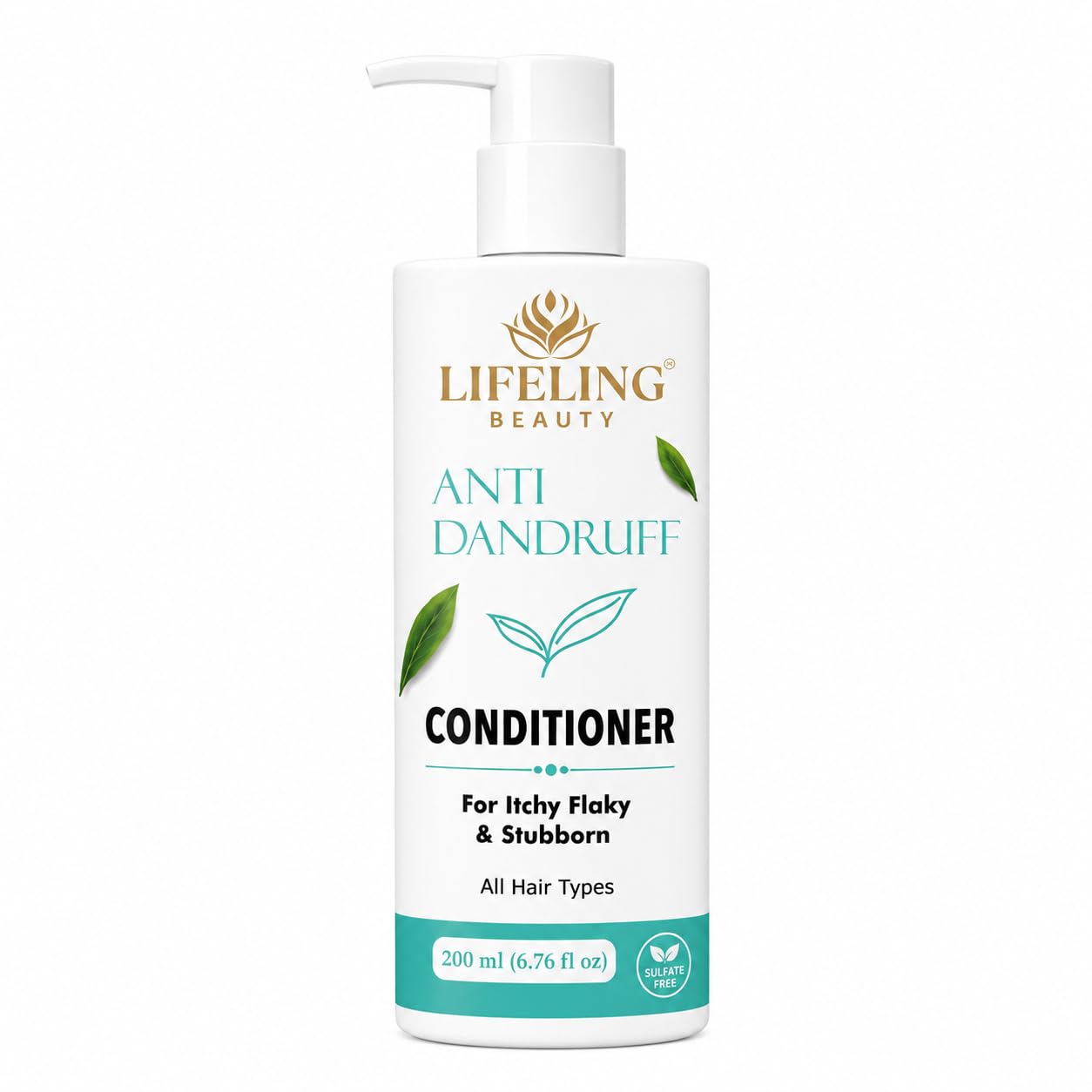 Lifeling Beauty Anti Dandruff Conditioner, for Itchy Flaky & Stubborn Dandruff, Sulfate Free, All Hair Types, 200 ml
