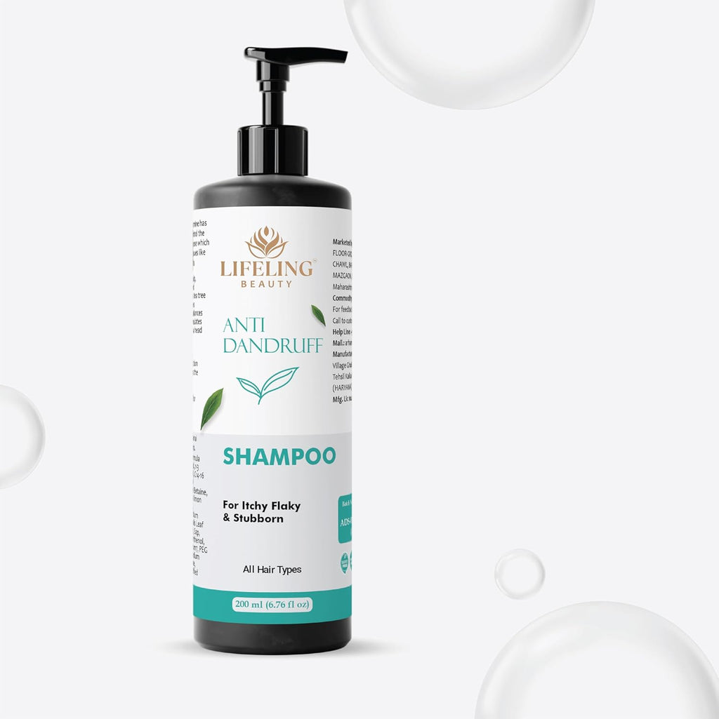 Lifeling Beauty Shampoo, Smoothens Hair, Treats Split Ends, Boosts Hair Growth, All Hair Types, 200 ml (Anti dandruff shampoo)