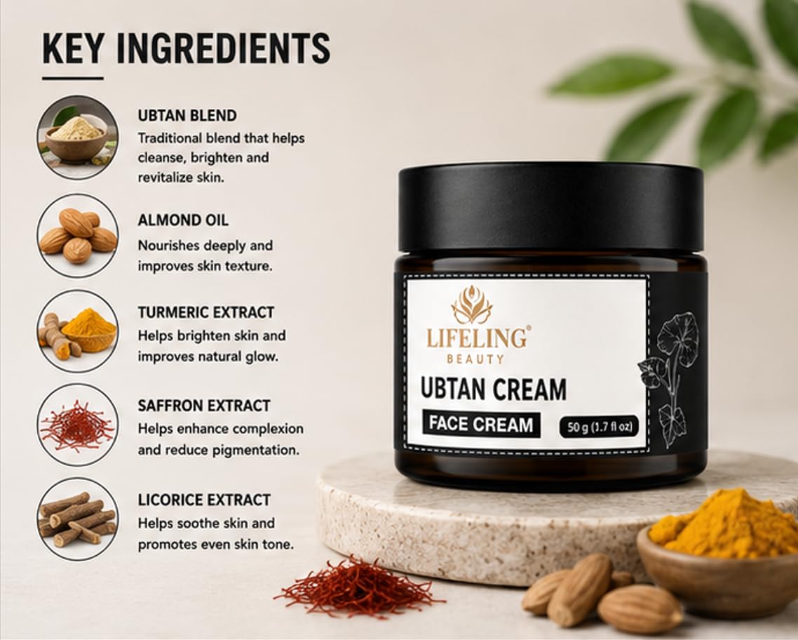 Lifeling Beauty Face Cream, Rapid Wrinkle Repair, Regenerating Anti Aging, 50 g (UBTAN Cream)