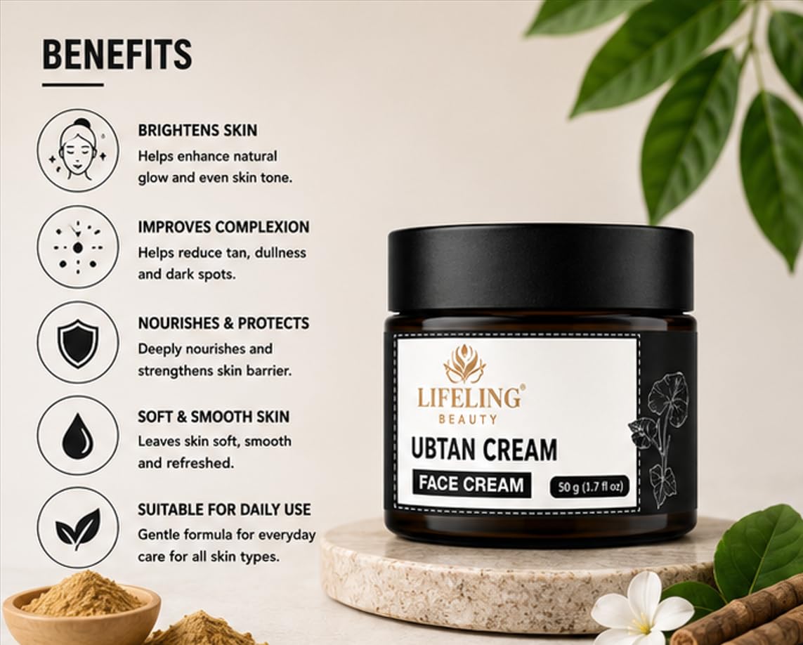 Lifeling Beauty Face Cream, Rapid Wrinkle Repair, Regenerating Anti Aging, 50 g (UBTAN Cream)
