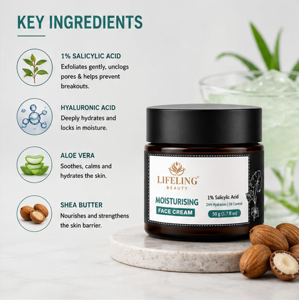 Lifeling Beauty Face Cream, Rapid Wrinkle Repair, Regenerating Anti Aging, 50 g (Moisturising Cream)