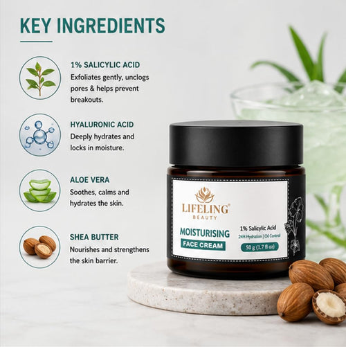 Lifeling Beauty Face Cream, Rapid Wrinkle Repair, Regenerating Anti Aging, 50 g (Moisturising Cream)