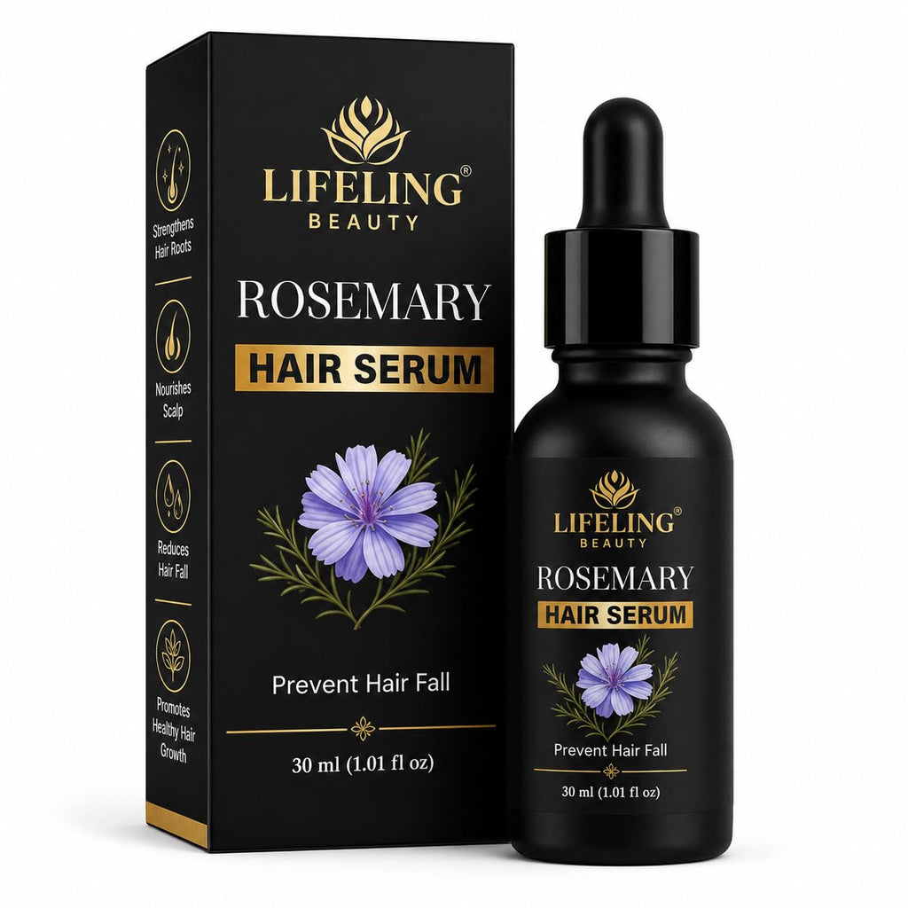 Lifeling Beauty Rosemary Hair Serum, Prevents Hair Fall, Strengthens Roots, Nourishes Scalp, 30 ml