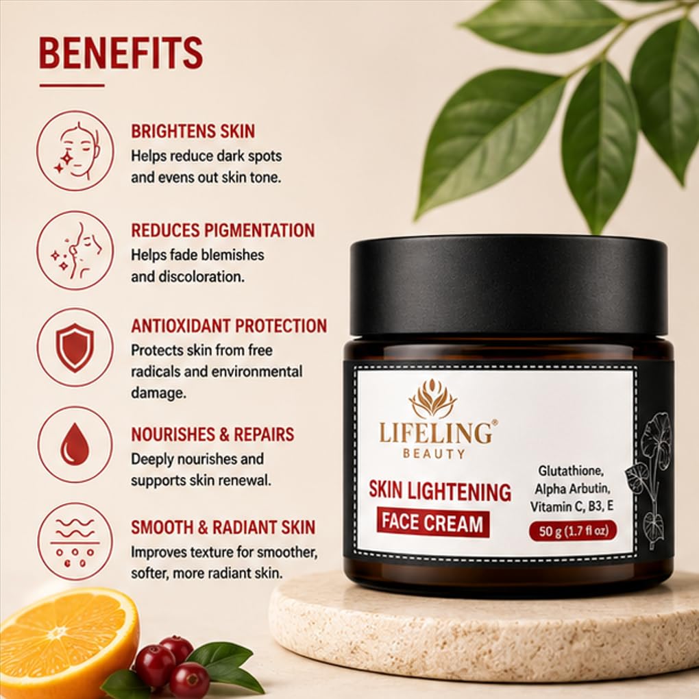 Lifeling Beauty Face Cream, Rapid Wrinkle Repair, Regenerating Anti Aging, 50 g (Skin Lightening Cream)