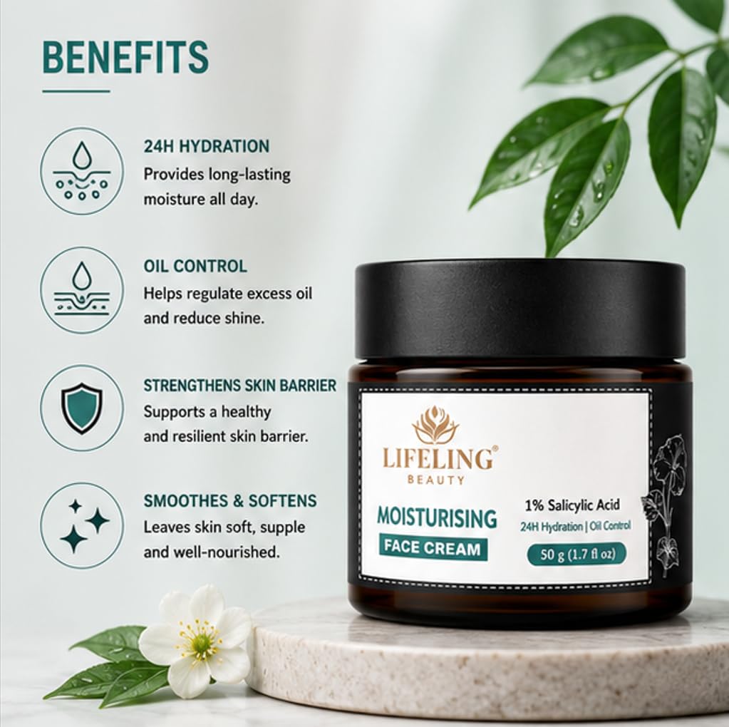 Lifeling Beauty Face Cream, Rapid Wrinkle Repair, Regenerating Anti Aging, 50 g (Moisturising Cream)