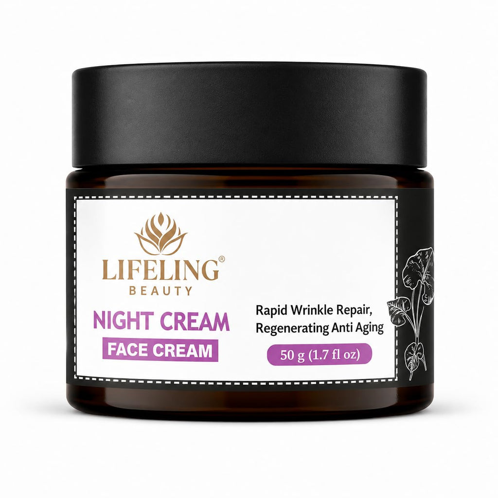 Lifeling Beauty Face Cream, Rapid Wrinkle Repair, Regenerating Anti Aging, 50 g (Night Cream)