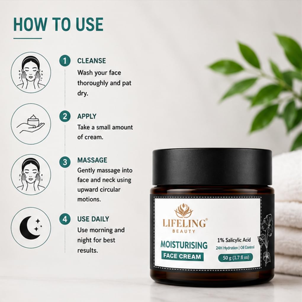 Lifeling Beauty Face Cream, Rapid Wrinkle Repair, Regenerating Anti Aging, 50 g (Moisturising Cream)