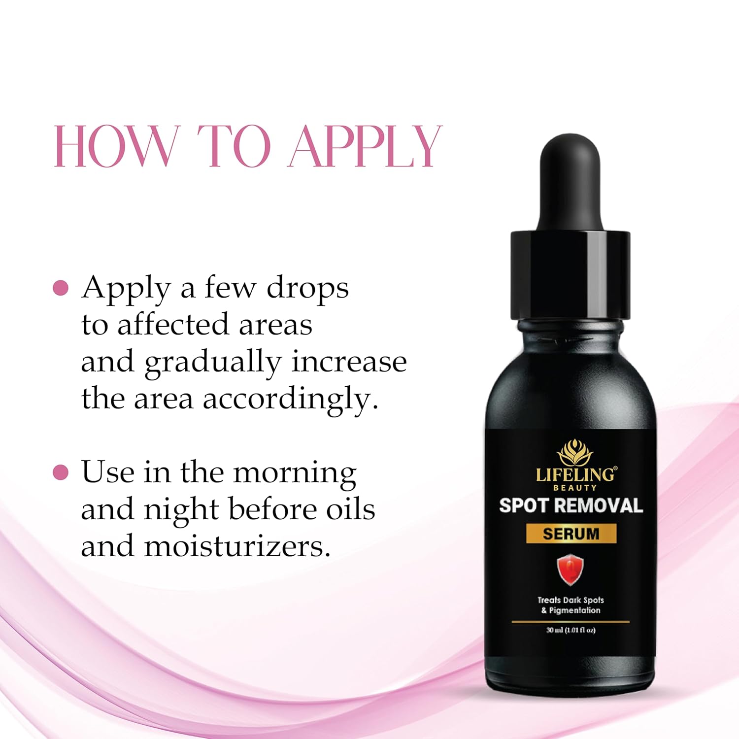 LIFELING BEAUTY Spot Removal Serum with Alpha Arbutin 2% and Hyaluronic Acid, Dark Spot and Texture Corrector, 30ml